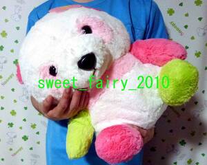 .... baby * BIG! large Panda soft toy / Sakura / colorful /. seat ./..../ soft boa / outside fixed form postage 710 jpy!