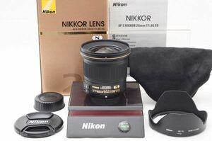 ☆極上美品☆ Nikon ニコン AF-S NIKKOR 20mm F1.8 G ED 元箱 付属品 ♯21121111