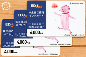 エディオン 株主優待カード（1.2万円分）★送料込