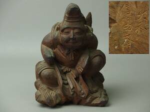 [ antique * Buddhism fine art ]* old .. tree carving confidence .. work **. ratio .dm002ub. old ..