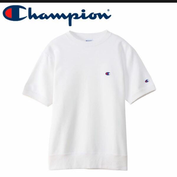 CHAMPION チャンピオン CREW SWEATSHIRT ショートスリーブスウェットシャツ新品未使用Ｌサイズ 半袖Tシャツ