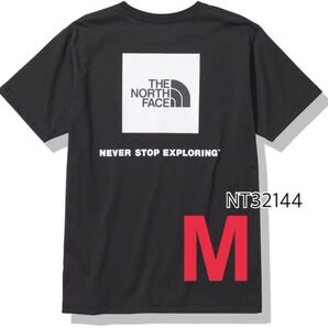 【 M 】ブラック★ スクエア ロゴ Tシャツ★ ノースフェイス NT32144