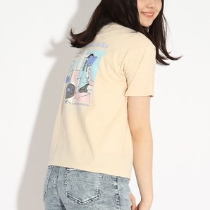 新品 　PINK-latte　【オーガニックコットン100％】　POPプリントTシャツ　ライトベージュ(051)　16(160cm)　定価1000円