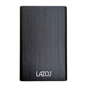 HDDケース/SSDケース 2.5インチ アルミニウム合金 最大4TB 最大6Gbps LAZOS L-HC-B/7483