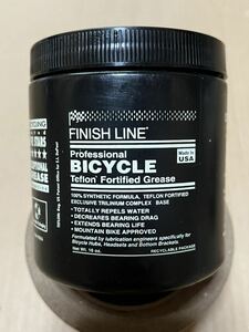 FINISH LINE PROFESSIONAL BICYCLE TEFLON FORTIFIED GREASE (16oz/457g)(USA MADE)(unopened)(end of production) 1993 vintage rare