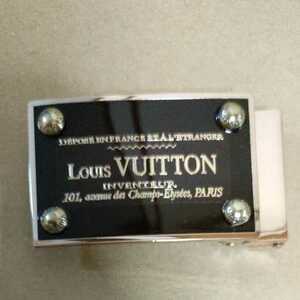 ルイヴィトン LOUIS VUITTON INVENTEUR ベルト　バックル　濃茶（ラスイチ）