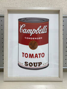 額装済み　アンディー・ウォーホル／ANDY WARHOL “ CAMPBELL'S SOUP Ⅰ ” ビンテージ・オフィシャル・スモール・ポスター P-162