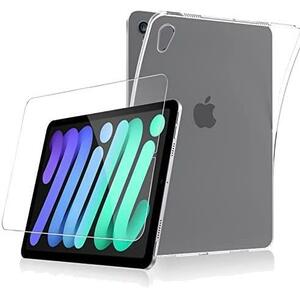 【安心な1+1セット】QitayoTech iPad Mini6 ケース カバー（1枚入）+ ガラスフィルム（1枚入）iPad Mini 2021ケース クリア TPU透明保護