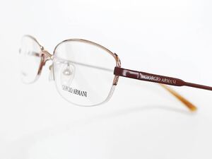 新品　GIORGIO ARMANI ジョルジオ・アルマーニ　ベータチタン　β-TITANIUM メガネ　眼鏡　上品　ハーフリム