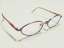 新品　Christian Dior　ディオール　ブランド　日本製　メガネ　眼鏡　高級感　オシャレ　フルリム　ピンク系　可愛い　チタン　軽い_画像2