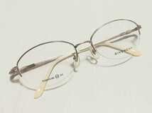 新品　GIVENCHY　ジバンシー　ブランド　メガネ　眼鏡　高級感　上品　ハーフリム　ゴールド チタン　軽い_画像6