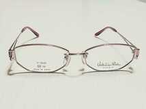 新品　valentino rudy　ヴァレンチノルーディ 日本製　メガネ　眼鏡　高級感　オシャレ　上品　フルリム　チタン　シルバーピンク　可愛い_画像6