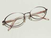 新品　Christian Dior　ディオール　ブランド　日本製　メガネ　眼鏡　高級感　オシャレ　フルリム　ピンク系　可愛い　チタン　軽い_画像6