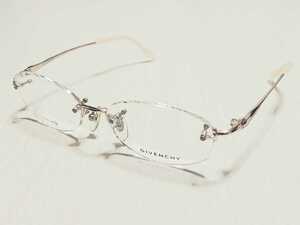 新品　GIVENCHY　ジバンシー　日本製　ブランド　メガネ　眼鏡　高級感　上品　ツーポイント　ゴールド チタン　軽い　キラキラ