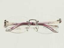 新品 Fiat lux! フィアットルクス　日本製　メガネ　眼鏡　高級感　オシャレ　上品　ツーポイント　チタン　軽い　ピンク　超弾性_画像3