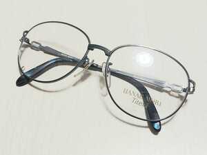 新品 HANAE MORI ハナエモリ　Nikon　ニコン　メガネ　眼鏡　高級感　オシャレ　上品　フルリム　ブルー系　軽い　ヴィンテージ