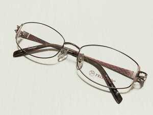 新品　PRISMA プリズマ　鯖江　サバエ　メガネ　眼鏡　高級感　オシャレ　上品　フルリム　チタン　軽い　ゴールド　ブラウン