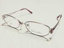新品　valentino rudy　ヴァレンチノルーディ 日本製　メガネ　眼鏡　高級感　オシャレ　上品　フルリム　チタン　シルバーピンク　可愛い_画像4