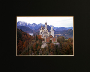  Germany bai L n.. f.sennoishu Van shu Thai n castle *.... work picture frame attaching A3nobi size photograph Germany-001-5A