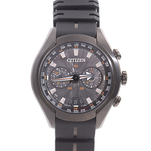 シチズン 時計 メンズ サテライトウェーブ エア プロマスター ソーラー クロノグラフ チタン CITIZEN CC1075-05E 中古