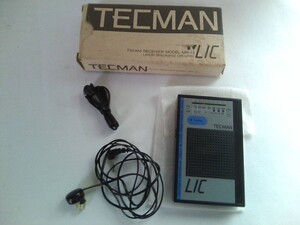 レア！未使用★TECMAN　テクマン　MR-13　FM/AM ポータブルラジオ　高感度・高音質　日本製