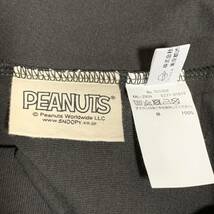 ALPHA INDUSTRIES (アルファ・インダストリーズ) PEANUTS スヌーピー MEN 半袖 Tシャツ ポケット 黒色 Mサイズ コラボ (タグ付き未着用品)_画像6