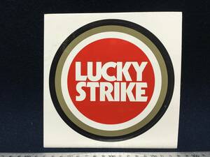 LUCKY STRIKE ラッキーストライク シール ステッカー レア 当時物 たばこ タバコ 煙草 ノベルティ 企業物 レース アイテム販促 非売品 珍品