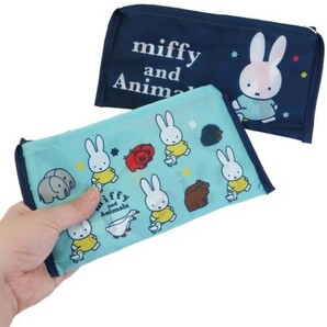 ◆新品 ミッフィー miffy コンビニ弁当マチ広ショッピングバッグ エコバッグ No1 アニマルブルー ディックブルーナの画像3