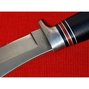 No.RH-50 REMINGTON Hunting Knife.レザーワッシャーハンドル・全長:22.5cm 革ケース付・Madse in Italyの画像10