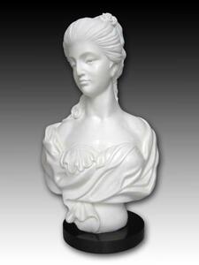 天然大理石彫刻 女神の胸像 高さ約67cm 店舗展示品 Bust of natural marble sculpture Venus オブジェ 置物 ヴィーナス A