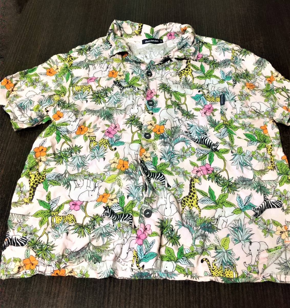 moujonjon ムージョンジョン　半袖シャツ　130cm　薄手　レーヨン10