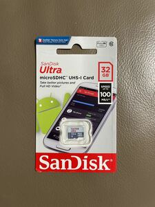 SanDisk microSD 32GB マイクロSDカード　100MB