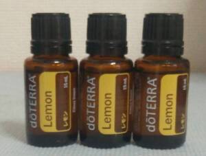【送料無料】doTERRA ドテラ レモン 15ml アロマオイル エッセンシャルオイル(3本セット)【新品未開封】
