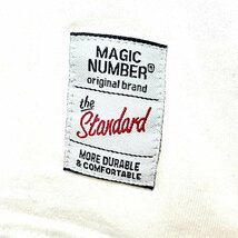 (^w^)b マジック ナンバー レオパード柄 ビッグ ロゴ 半袖 Tシャツ ネオン ピンク MAGIC NUMBER THE STANDARD コットン100％ 古着 M_画像7