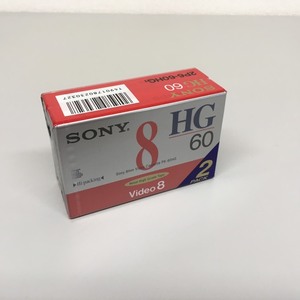 *SONY 8mm video cassette (2 volume pack ) P6-60HG unused long-term keeping goods t*