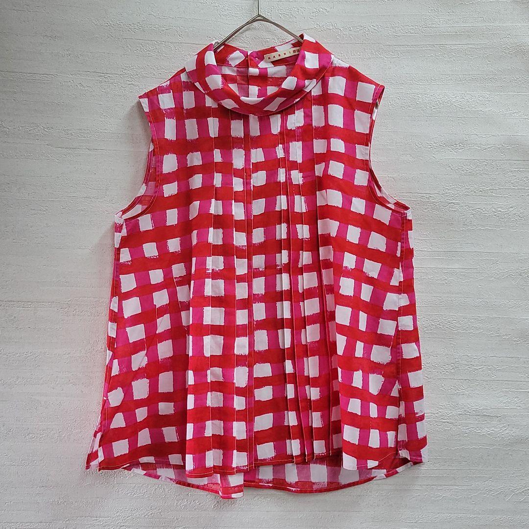 夏セール開催中 MAX80%OFF! 【MARNI】SILK100% サーモンPINK チェーン