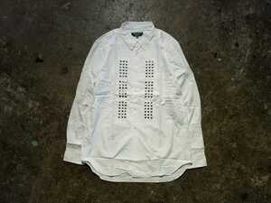 COMME des GARCONS HOMME PLUS EVER GREEN 07ss 製品洗い加工108連スタッズシャツ 2007ss フリル期復刻 コムデギャルソンオムプリュス