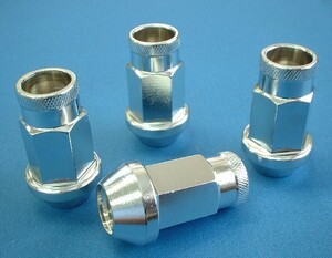 レーシングナット 40mm／M12×P1.5 クローム 12個