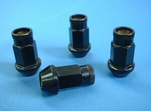  racing nut 40mm|M12×P1.5 black 16 piece 
