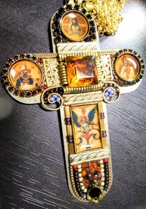 神聖ネックレス　イエス キリスト　一点物　非量産品　ネックレス　ペンダント　クロス　十字架　　受注製作品　