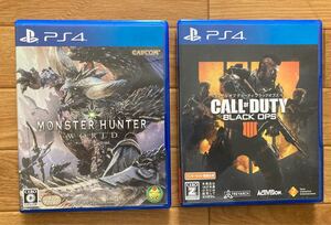 PS4 コールオブデューティーブラックオプス4 モンスターハンターワールド