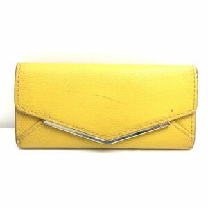 1円～ フルラ FURLA 6連キーケース キーホルダー キーリング 鍵 ストラップ 29 レザー 黄 イエロー系 13-21092924