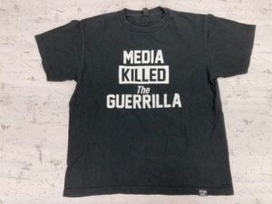 【送料無料】FORTY PERCENT AGAINST RIGHTS FPAR Media Guerrila ストリート ヒップホップ 半袖Tシャツ カットソー メンズ 日本製 黒