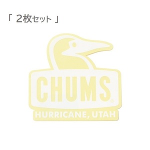 チャムス ステッカー CHUMS Booby Face CH62-1124 White 新品 防水素材 ＜ 2枚セット ＞