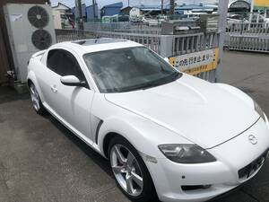 1 jpy start complete selling out Mazda 15 year RX-8 type S 6 speed manual sunroof attaching . document equipped part removing 56242 kilo 