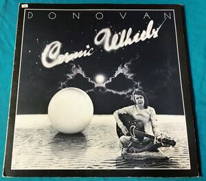 LP●Donovan / Cosmic Wheels UKオリジナル盤EPC65450 PORKY/PECKO刻印 テクスチャージャケ 変形ポスター