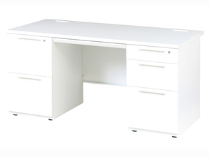 ..UTILITY with both sides cupboard desk office desk office desk office work desk drawer 2 step width 1400mm LDC-R147-LR23