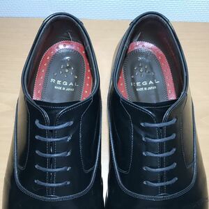 REGAL リーガル ストレートチップ ビジネスシューズ ブラック レザー 革靴 メンズ 24.5cm