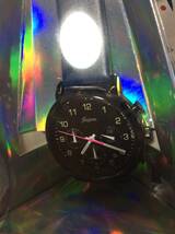 §[セイコー] 腕時計 アルバ Fusion 70年代 シティミリタリーテイスト クロノグラフ付き 黒文字盤 カーブハードレックス AFST401 ブルー_画像3