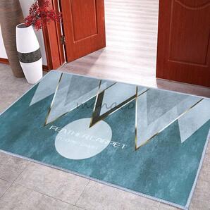 幅:60cm 縦:40cm玄関マット 幾何学模様 シンプル 北欧 雑貨 韓国 インテリア 韓国雑貨